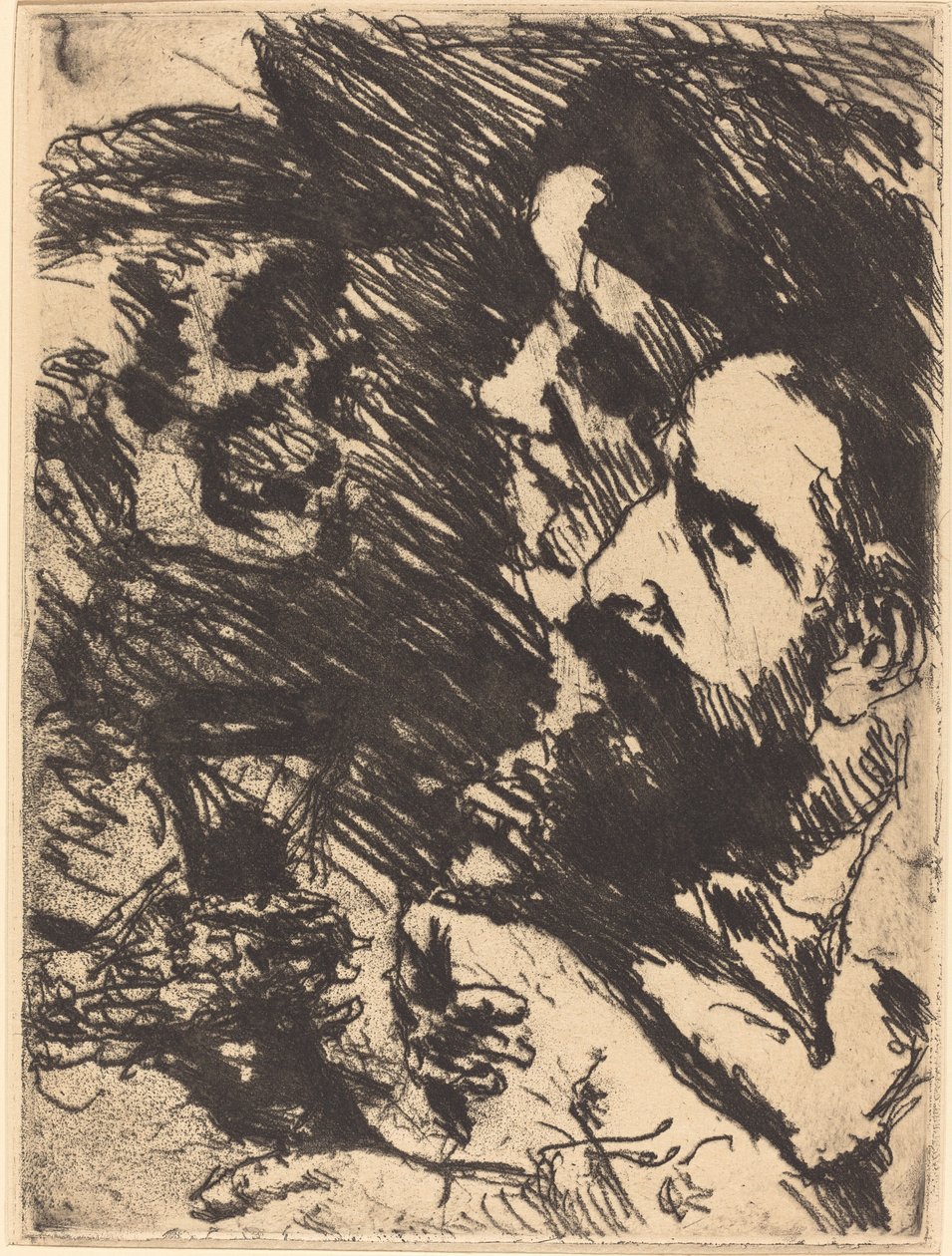 Tod bei Strucks (Smrt navštěvuje Strucks) od Lovis Corinth