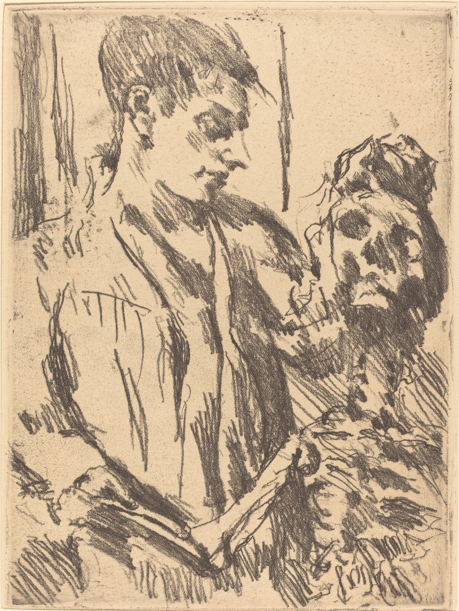 Tod und Jüngling (Smrt a mladý muž) od Lovis Corinth