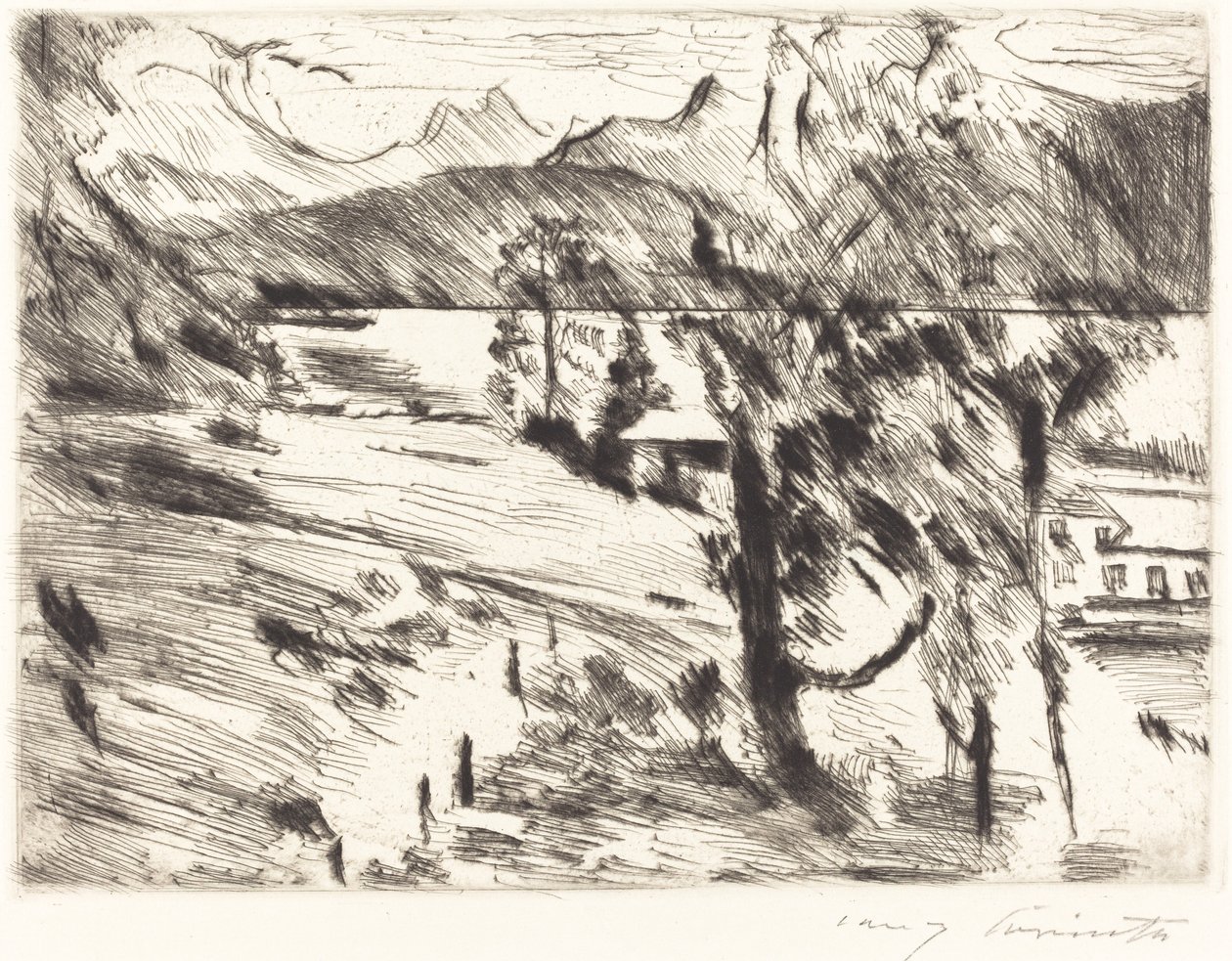 Walchensee landschaft (krajina Walchensee) od Lovis Corinth