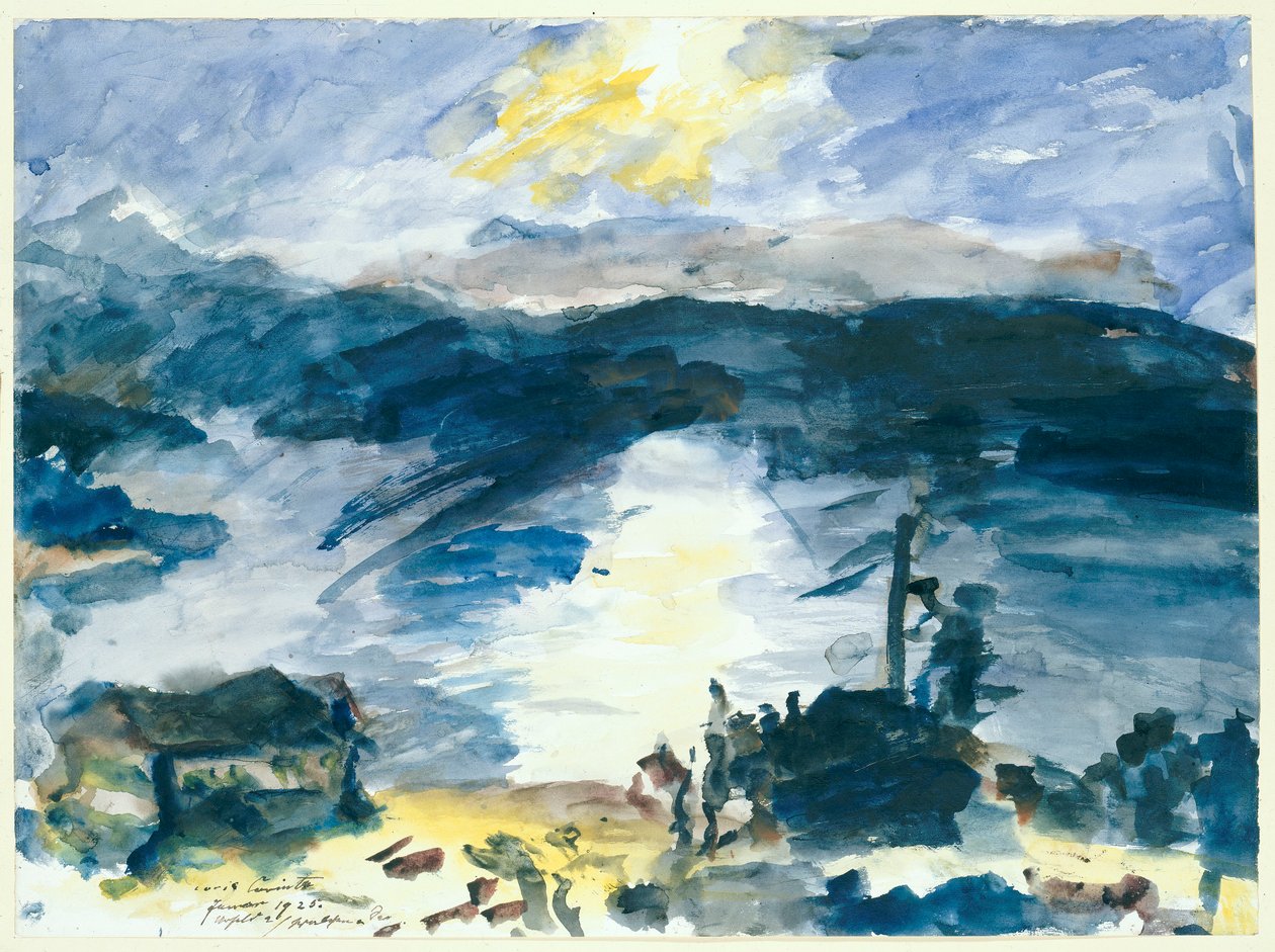 Krajina u Walchensee od Lovis Corinth