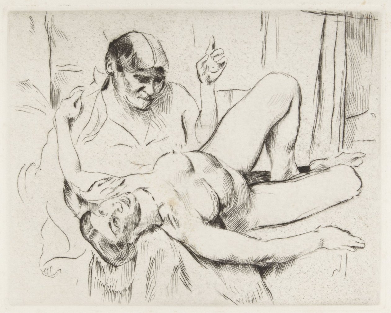 Bílý akt (Proroctví) od Lovis Corinth