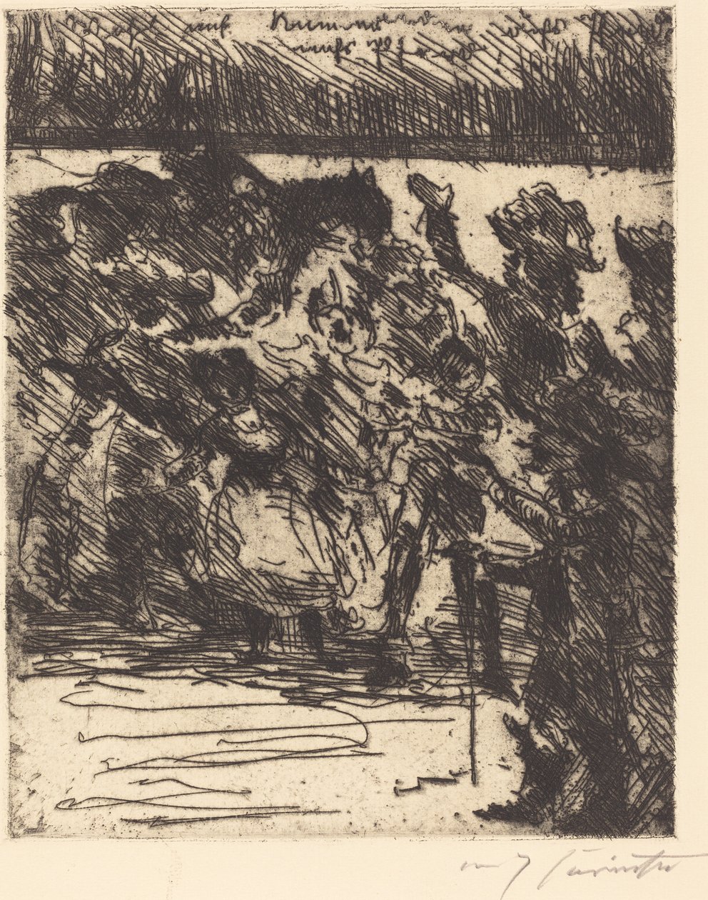 Nastupte, soudruzi, na koně, na koně! Do pole, tažen ke svobodě!..., 1923. od Lovis Corinth