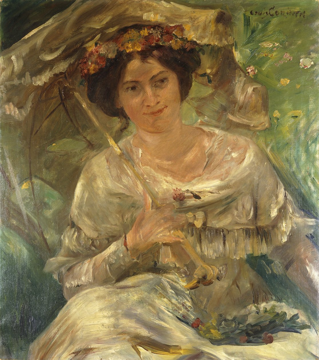 Žena na slunci; Dáma na slunci, 1910 od Lovis Corinth