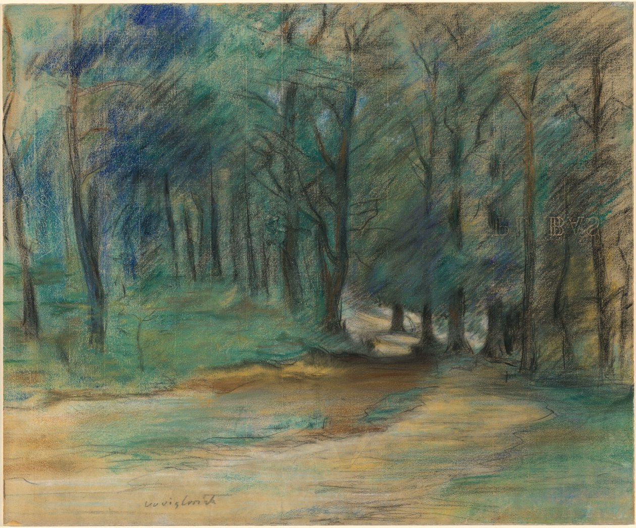 Lesní cesta od Lovis Corinth