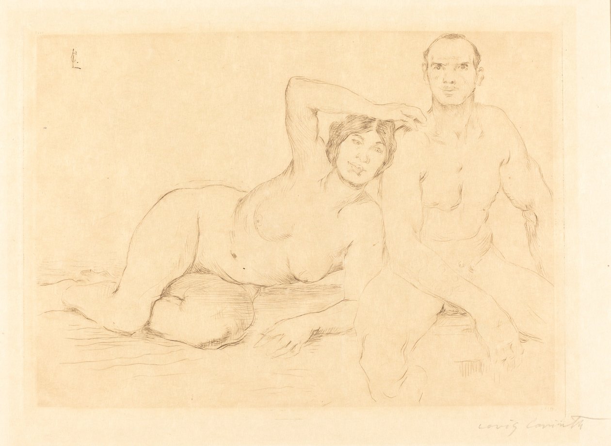 Dva lidé (dva akty) od Lovis Corinth