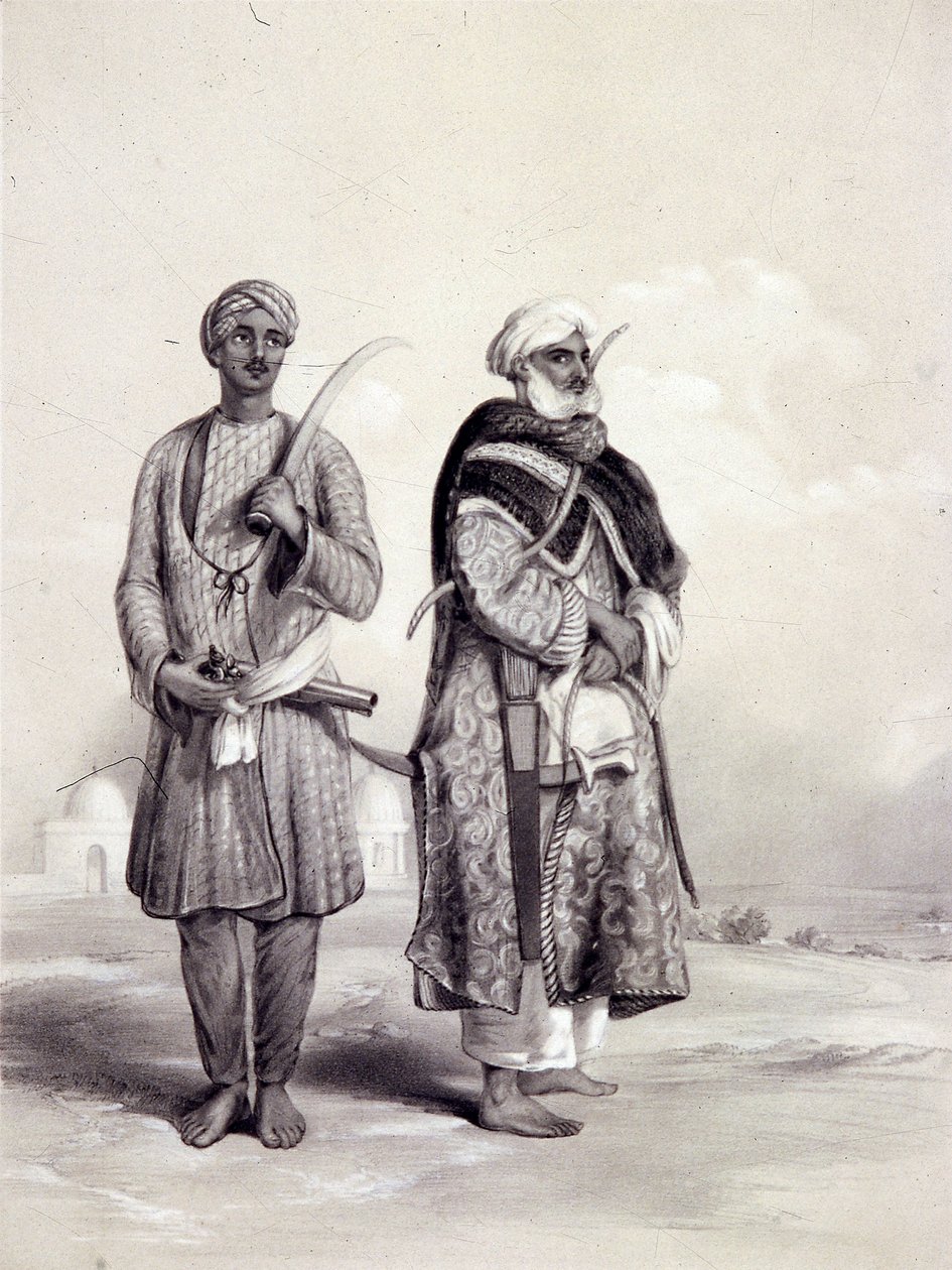 Zemindar a Puthan, 1844 od Lowes Dickinson