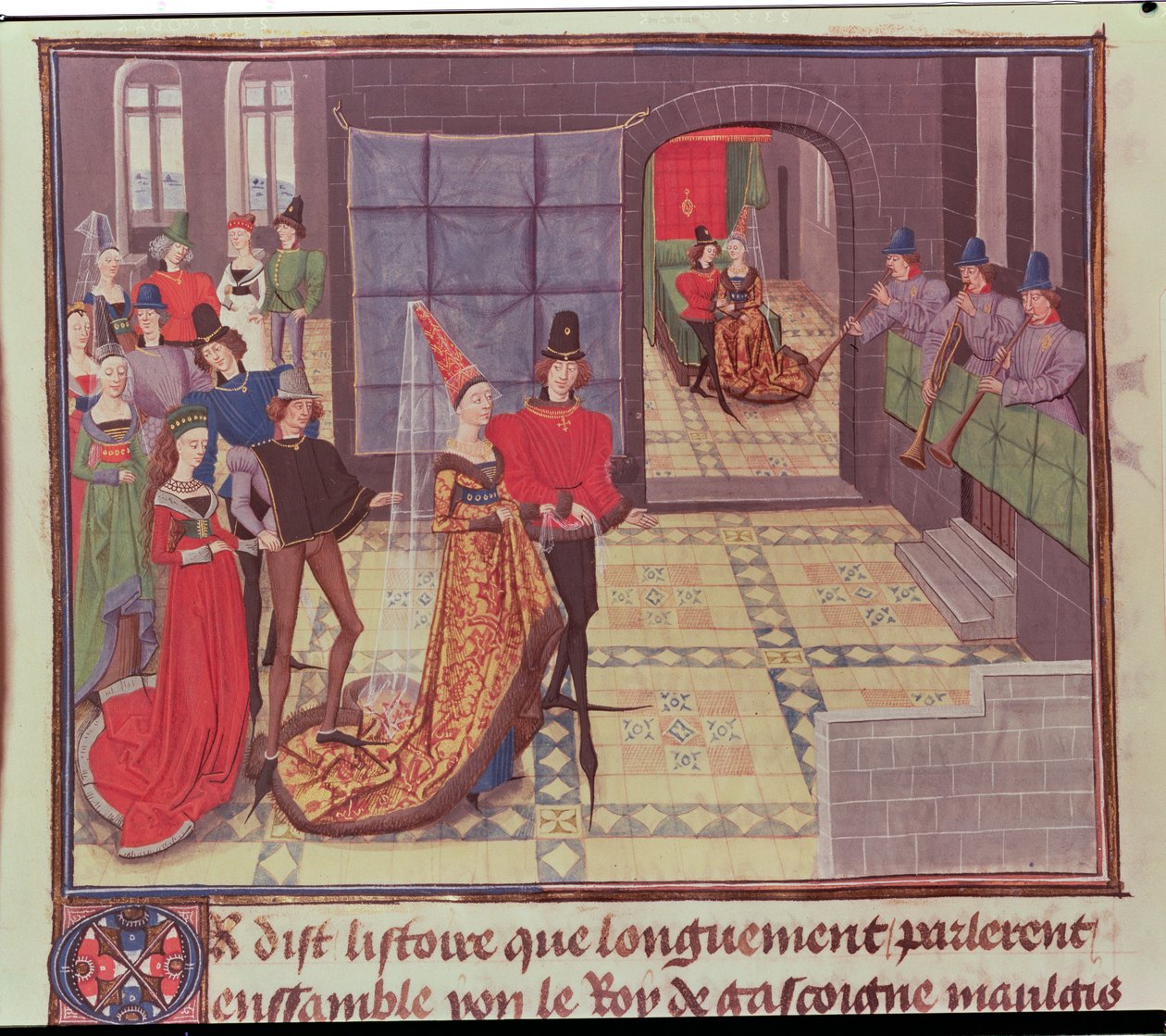 Ms 5073 f.117v The Marriage, z cyklu Renaud de Montauban od Loyset Liedet