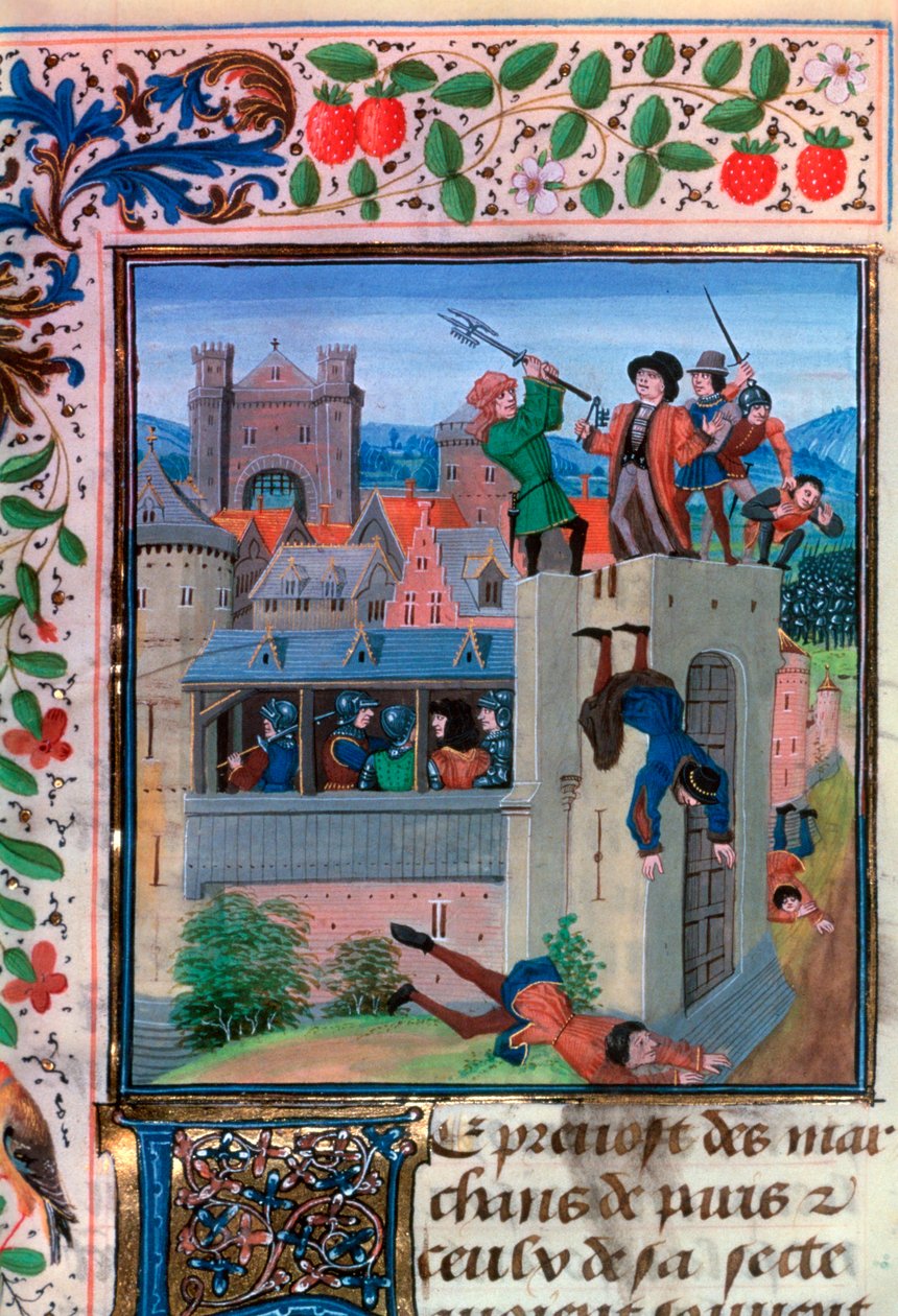 Vražda Etienna Marcela, 1358, polovina 15. století od Loyset Liedet