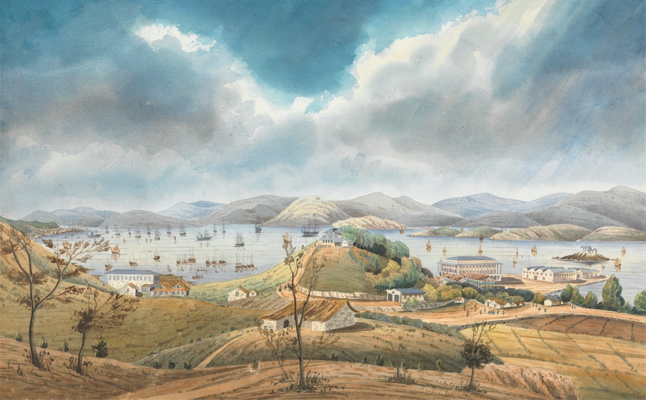 Hongkongský přístav od Lt. Humphrey John Julian