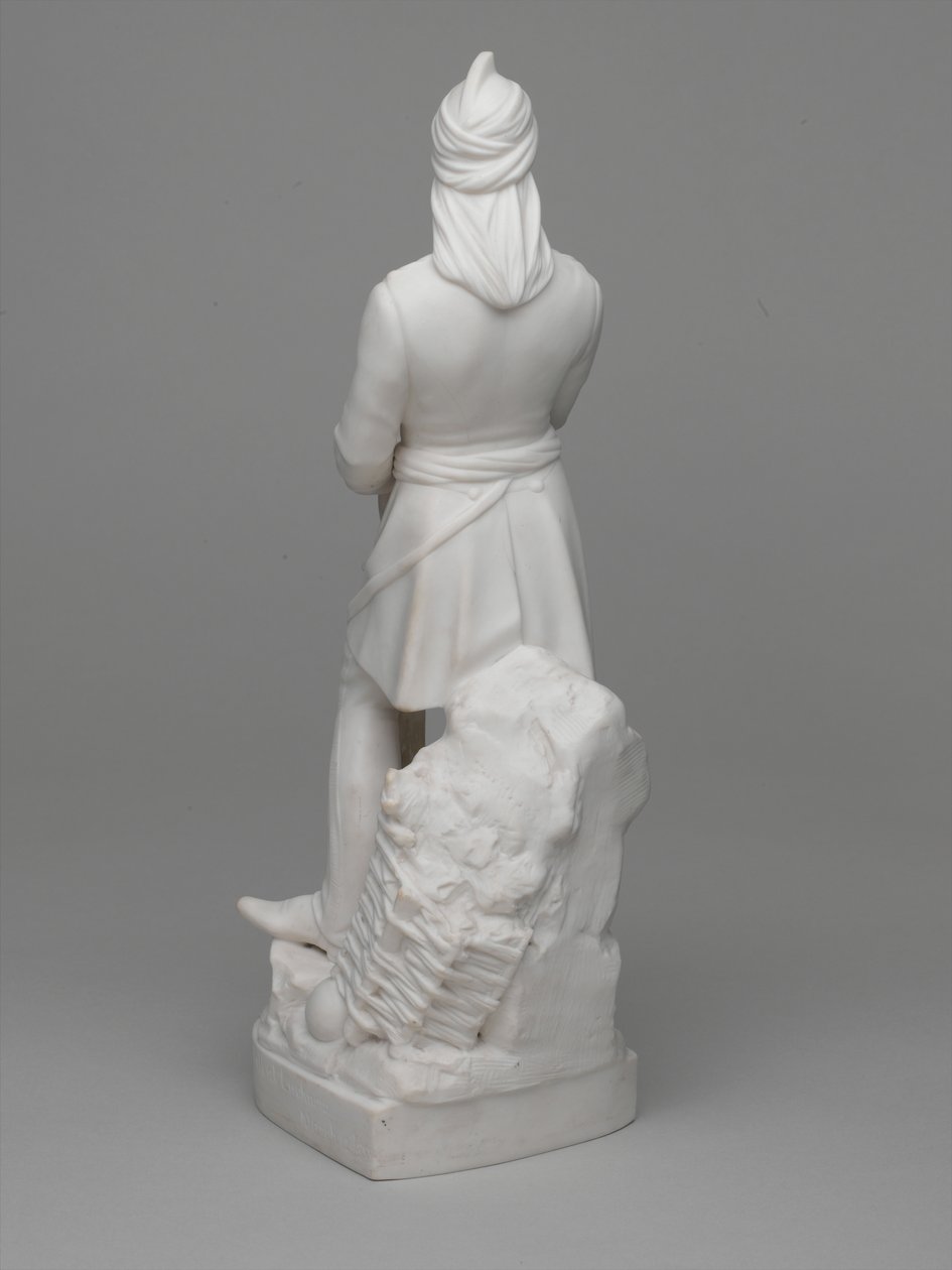 Parian ware soška poručíka (později majora) Williama Hodsona od Ltd Mintons