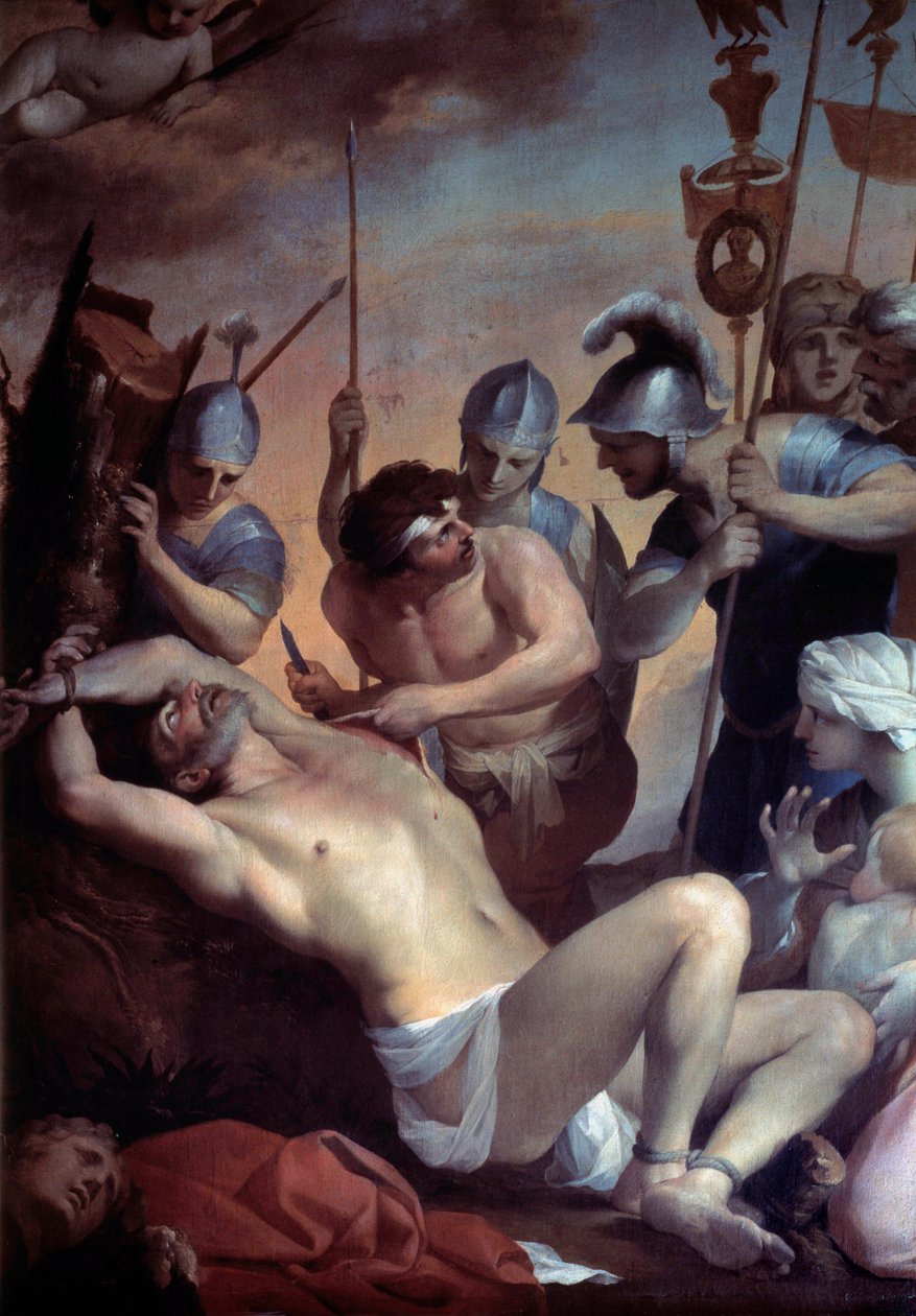 Umučení svatého Bartoloměje. Obraz od Lubina Baugina (1612-1663) od Lubin Baugin