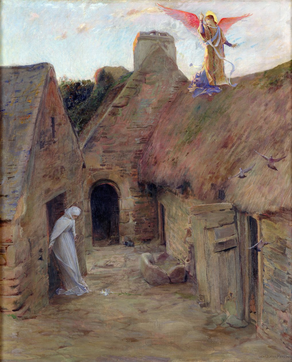Zvěstování, 1908 od Luc Oliver Merson