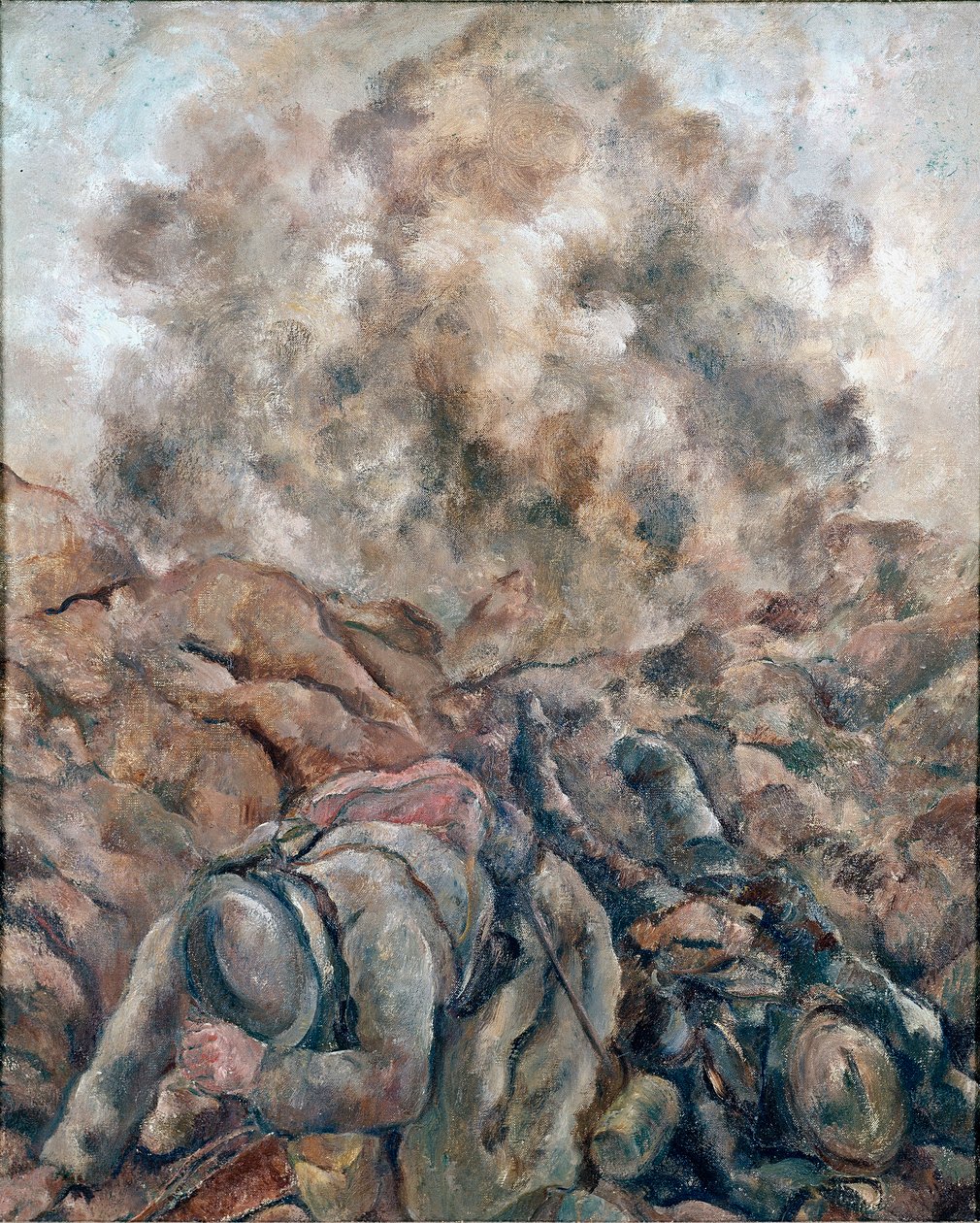 První světová válka: "" Au Front "" Obraz Luc Albert Moreau (1881-1948) 1914 Paříž, Národní muzeum moderního umění, Centre Georges Pompidou od Luc Albert Moreau