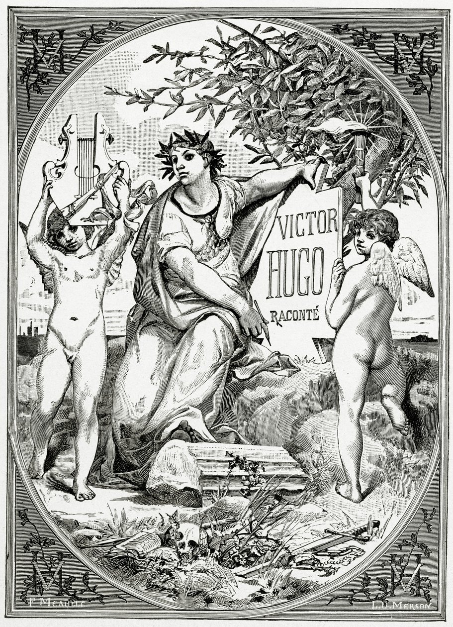 Victor Hugo vyprávěný svědkem jeho života, 19. století (č. rytina) od Luc Oliver Merson