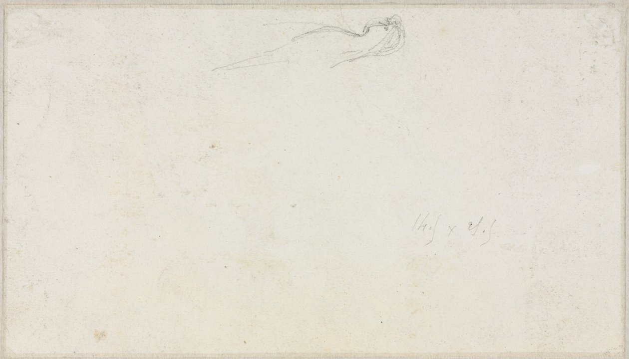 Náčrt sfingy [] verso, c. 1879-80. od Luc Olivier Merson
