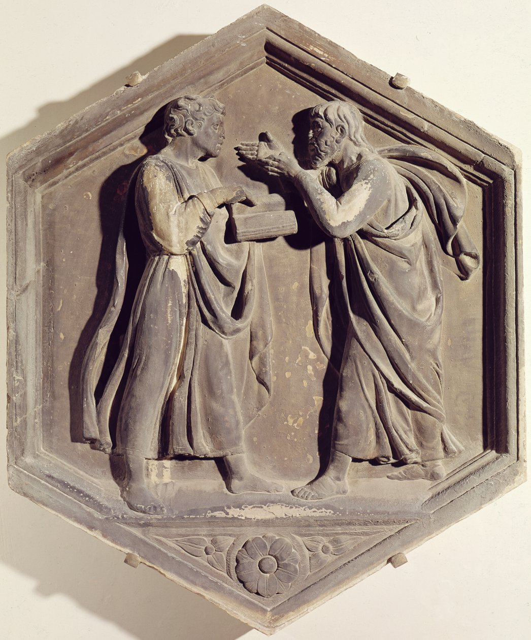 Logika a dialektika (mramor) od Luca Della Robbia