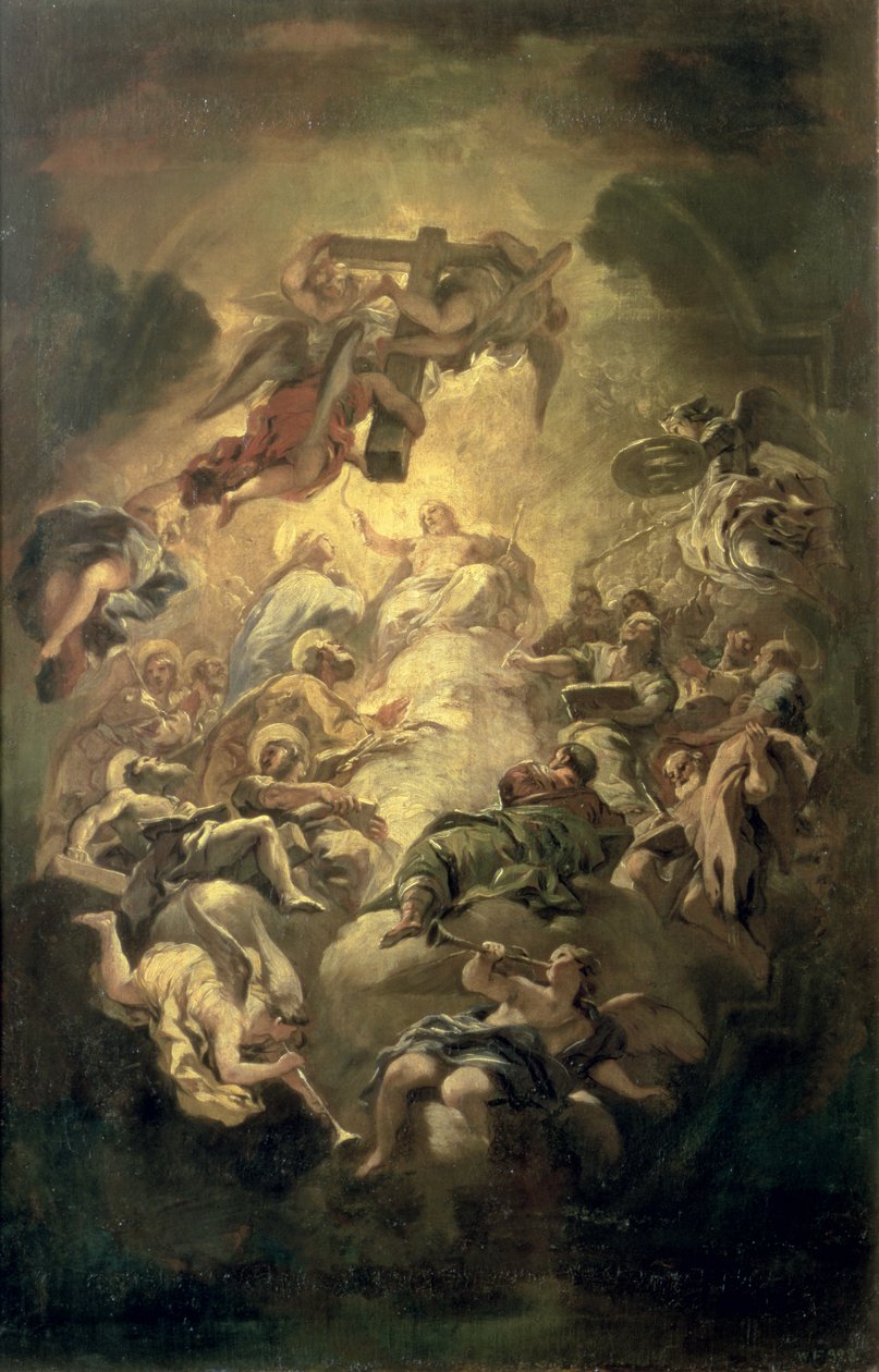 Kristus ve slávě od Luca Giordano