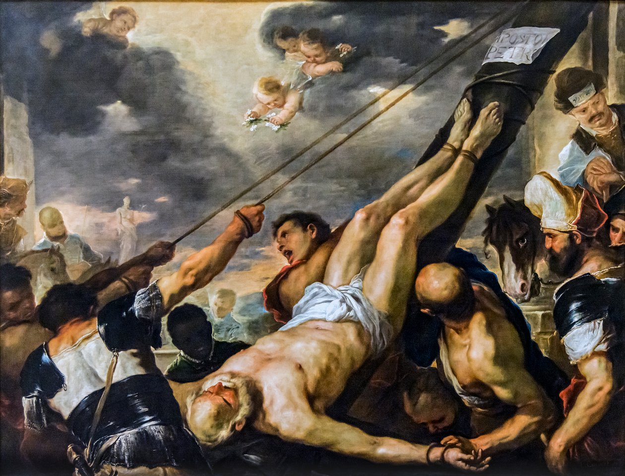 Ukřižování svatého Petra od Luca Giordano