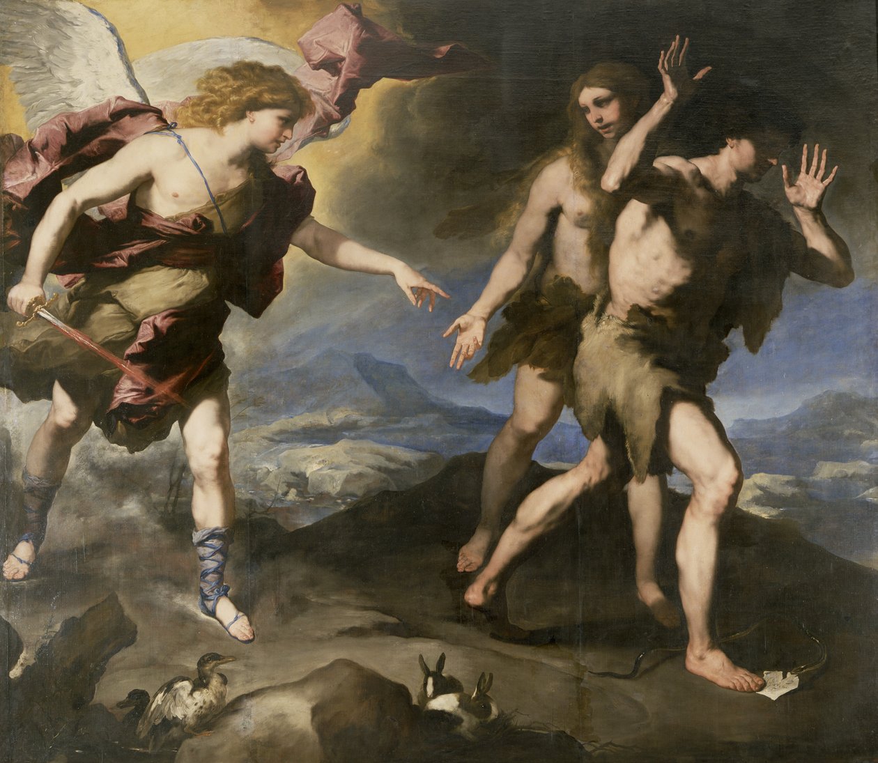 Vyhnání z ráje od Luca Giordano