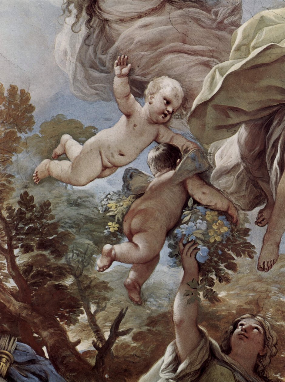 Fresky v galerii Palazzo Medici-Riccardi ve Florencii, scéna od Luca Giordano