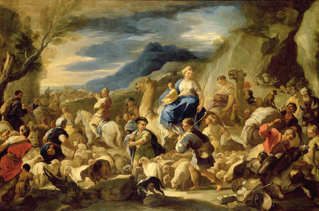 Jacobs Journey to Canaan od Luca Giordano