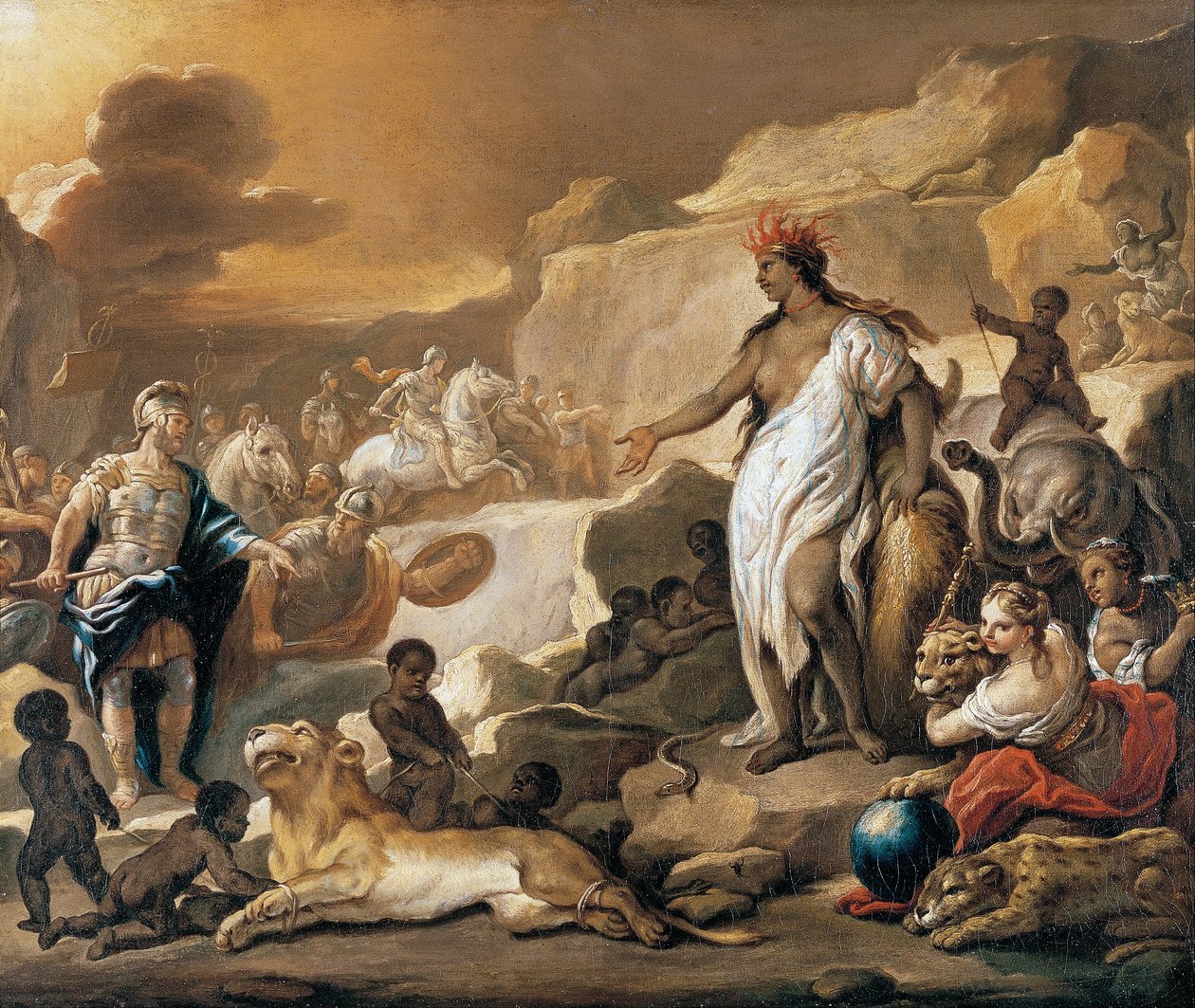 Řada Čtyři části světa. Afrika od Luca Giordano
