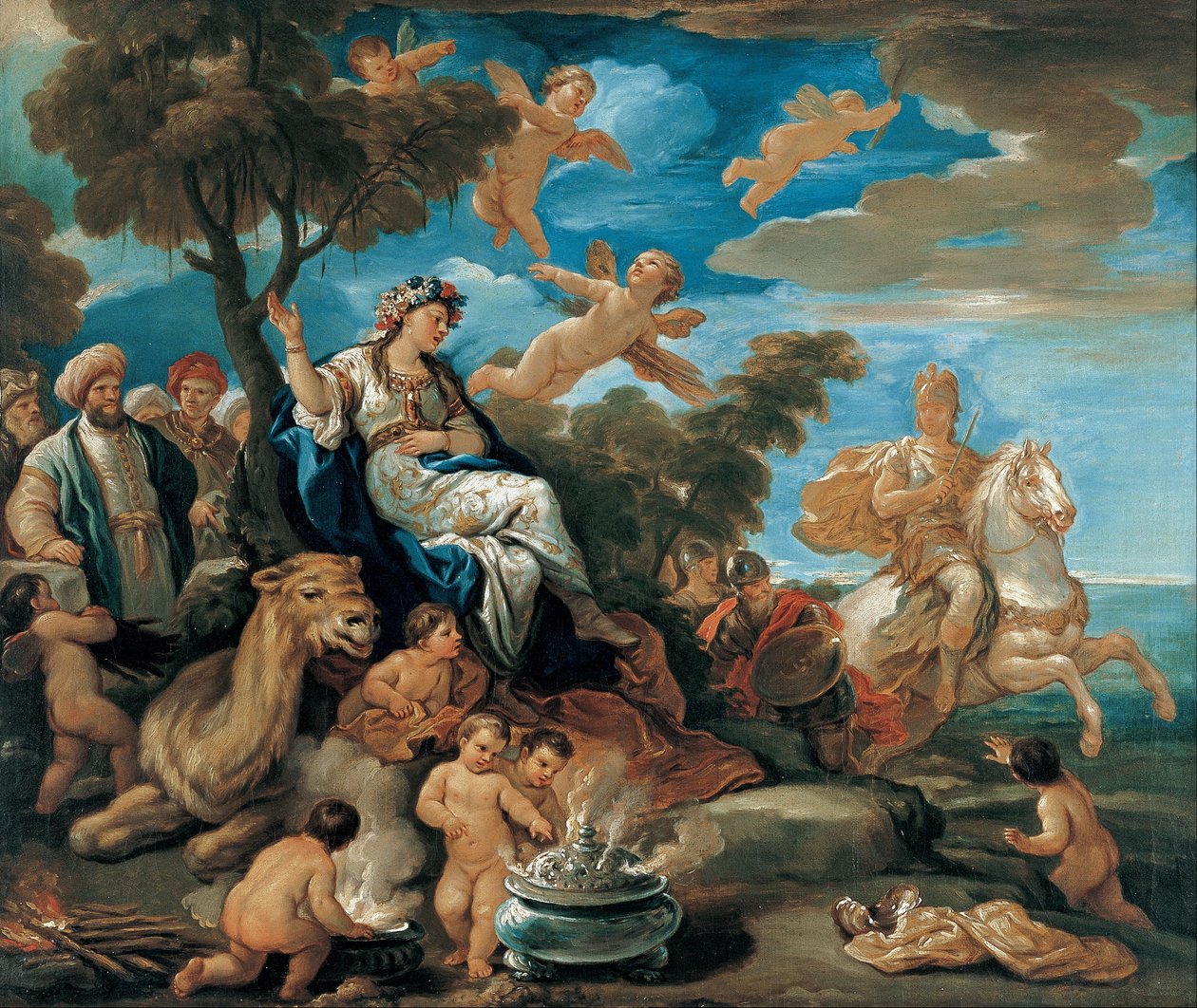 Série čtyř částí světa. Asie od Luca Giordano