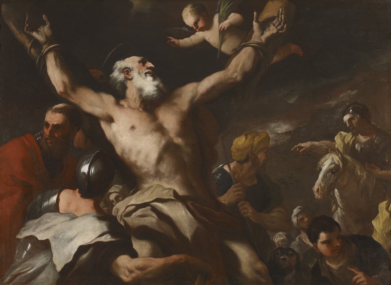 Ukřižování svatého Ondřeje, kolem roku 1660 od Luca Giordano