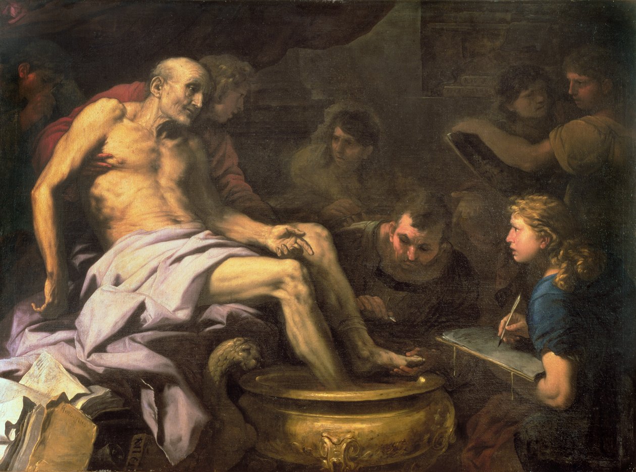 Smrt Seneky od Luca Giordano