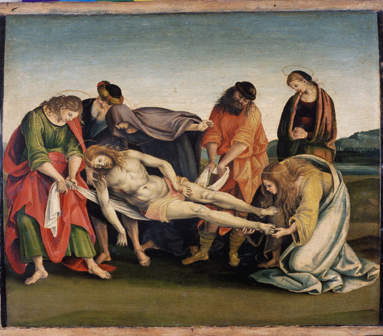 Kristus nese k jeho hrobu, kolem 1507 (tempera na topolovém dřevě) od Luca Signorelli
