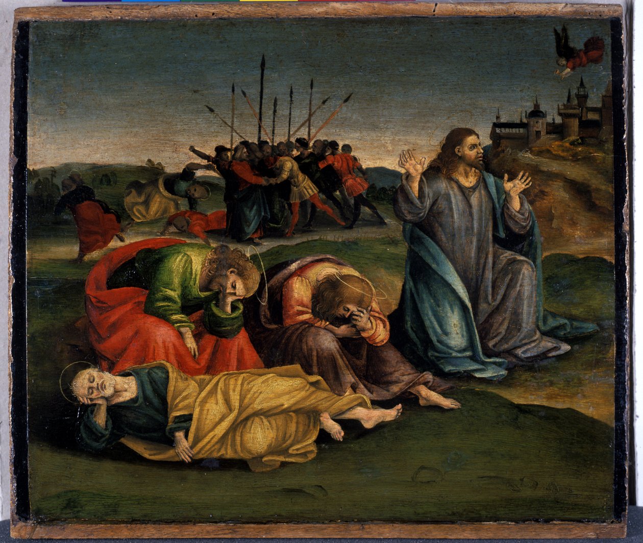 Kristus na Olivové hoře, kolem 1507 (tempera na topolovém dřevě) od Luca Signorelli