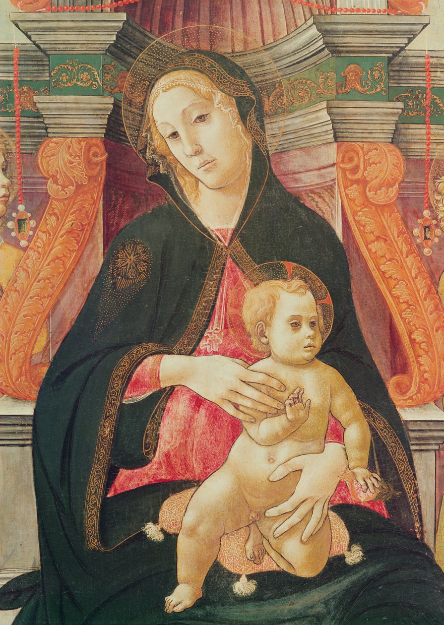 Detail Panny Marie s dítětem od Luca Signorelli