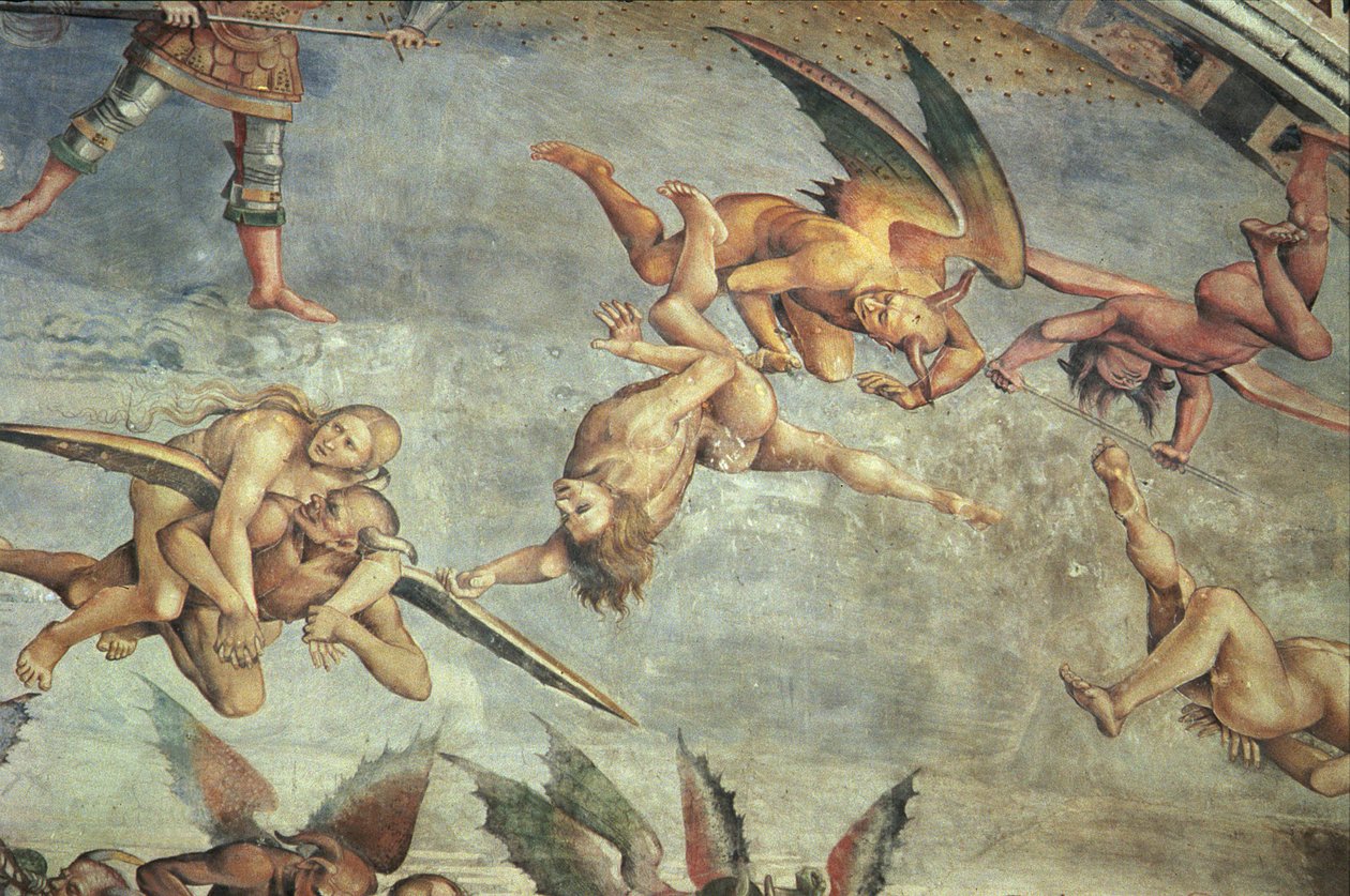 Ďáblové z Posledního soudu (detail) od Luca Signorelli
