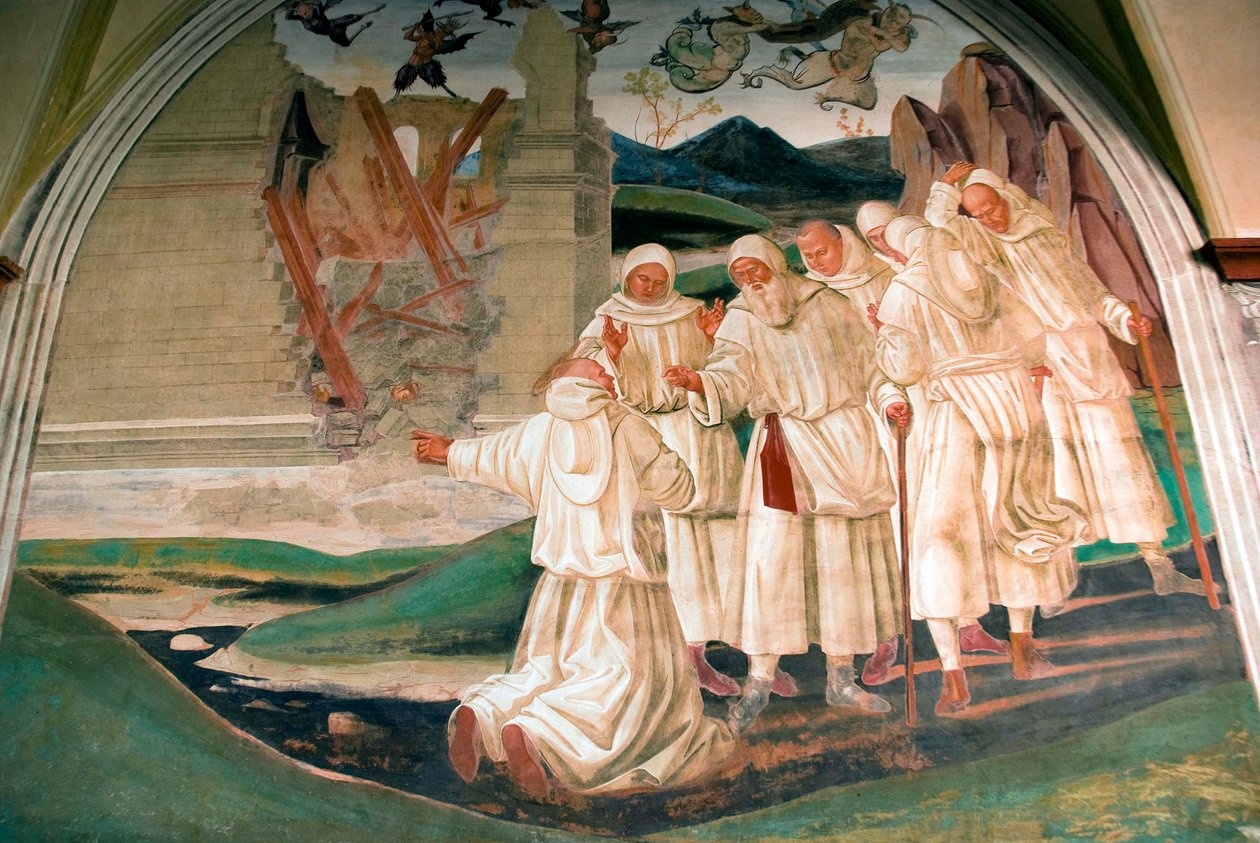 Bůh trestá Florencii od Luca Signorelli