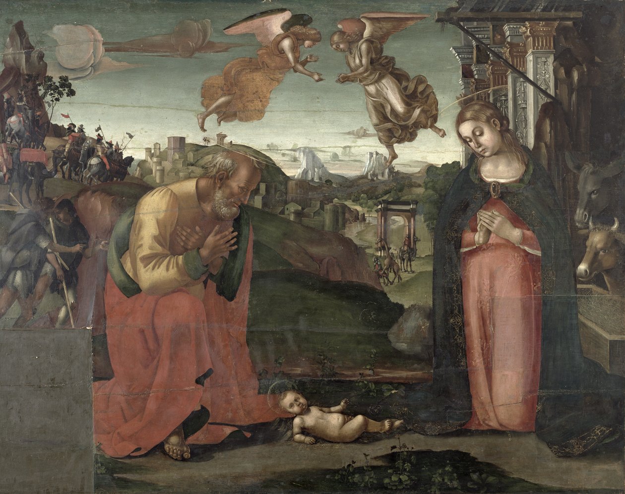 Narození Páně, 1667 (tempera na panelu) od Luca Signorelli