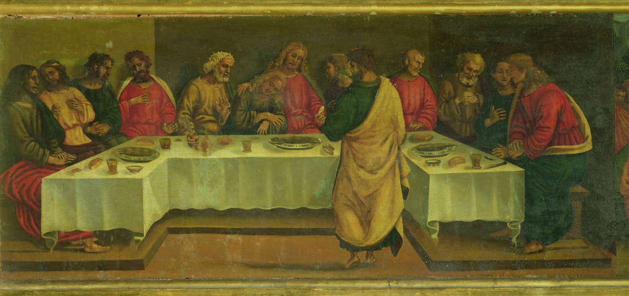 Panel Predella: Poslední večeře od Luca Signorelli