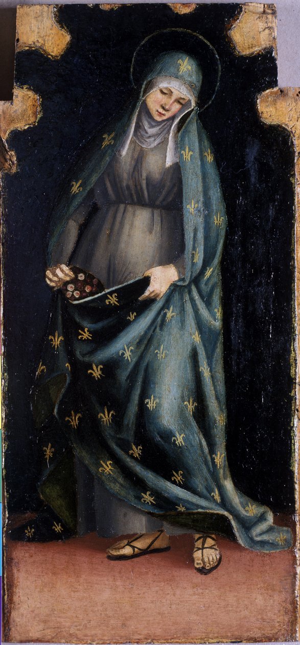 St. Casilda, kolem 1515-20 (tempera na topolovém dřevě) od Luca Signorelli