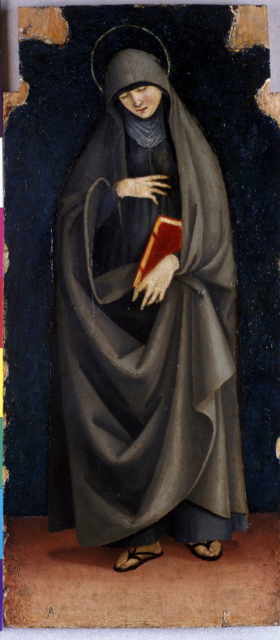 St. Clare, cca 1515-20 (tempera na topolovém dřevě) od Luca Signorelli
