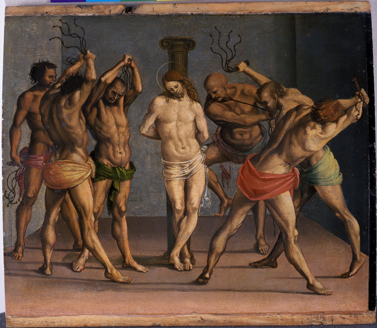 The Flagellation of Christ, c.1507 (tempera na topolovém dřevě) od Luca Signorelli