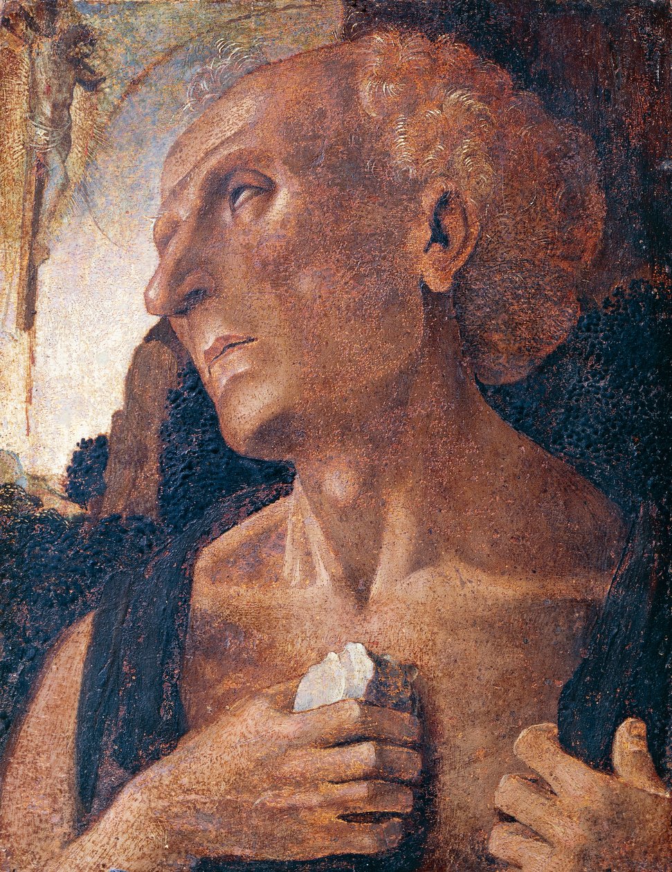 Svatý Jeroným, připisovaný Lucovi Signorellimu (asi 1441 nebo 1450-1523) od Luca (attr.to) Signorelli