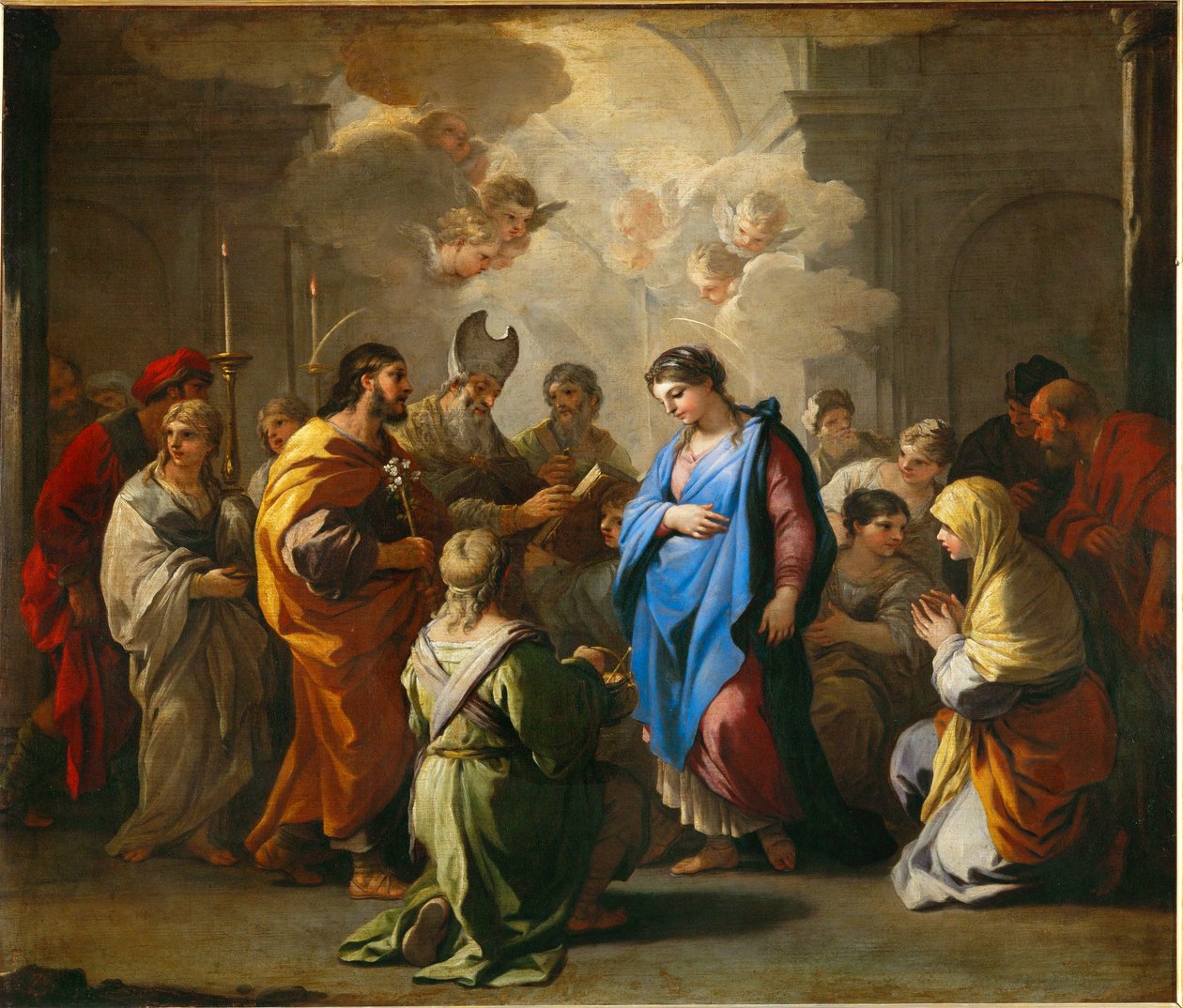 Le Mariage de la Vierge - Svatba svaté Marie ... od Luca (circle of) Giordano
