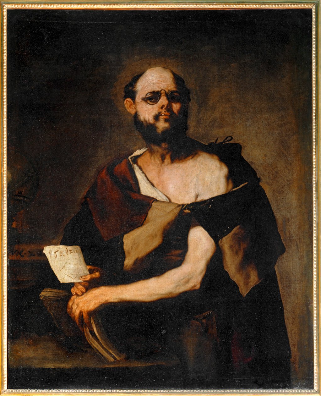 Philosophe aux lunettes - Filozof s brýlemi ... od Luca (circle of) Giordano