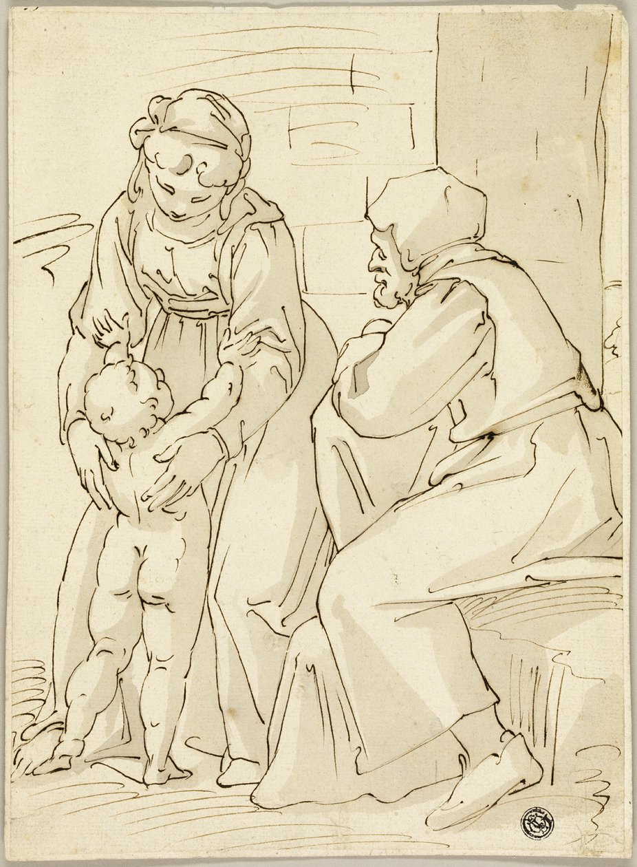 Svatá rodina od Luca Cambiaso