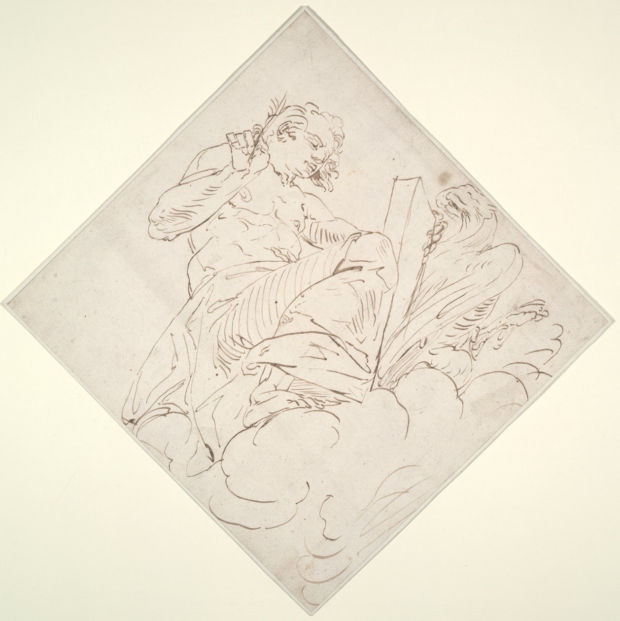 Svatý Jan Evangelista od Luca Cambiaso