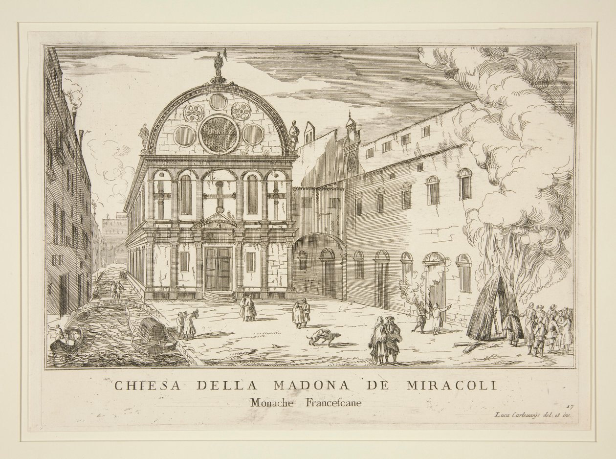 Kostel Madona de Miracoli, od od Luca Carlevarijs