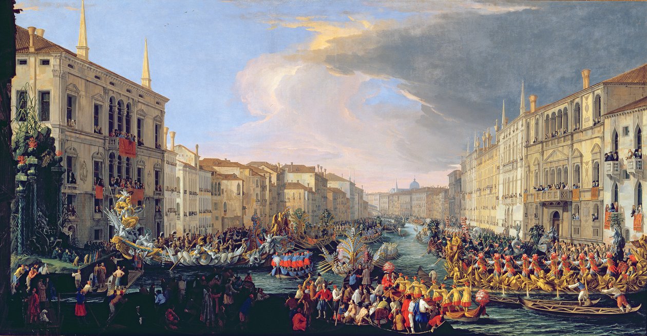 Regata konaná na počest Fredericka VI. Dánského (1671-1730) 1709 od Luca Carlevaris