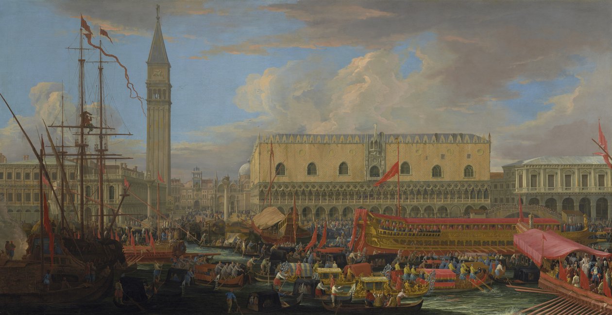 Bucintoro Odlet z pánve San Marco, 1710 od Luca Carlevaris