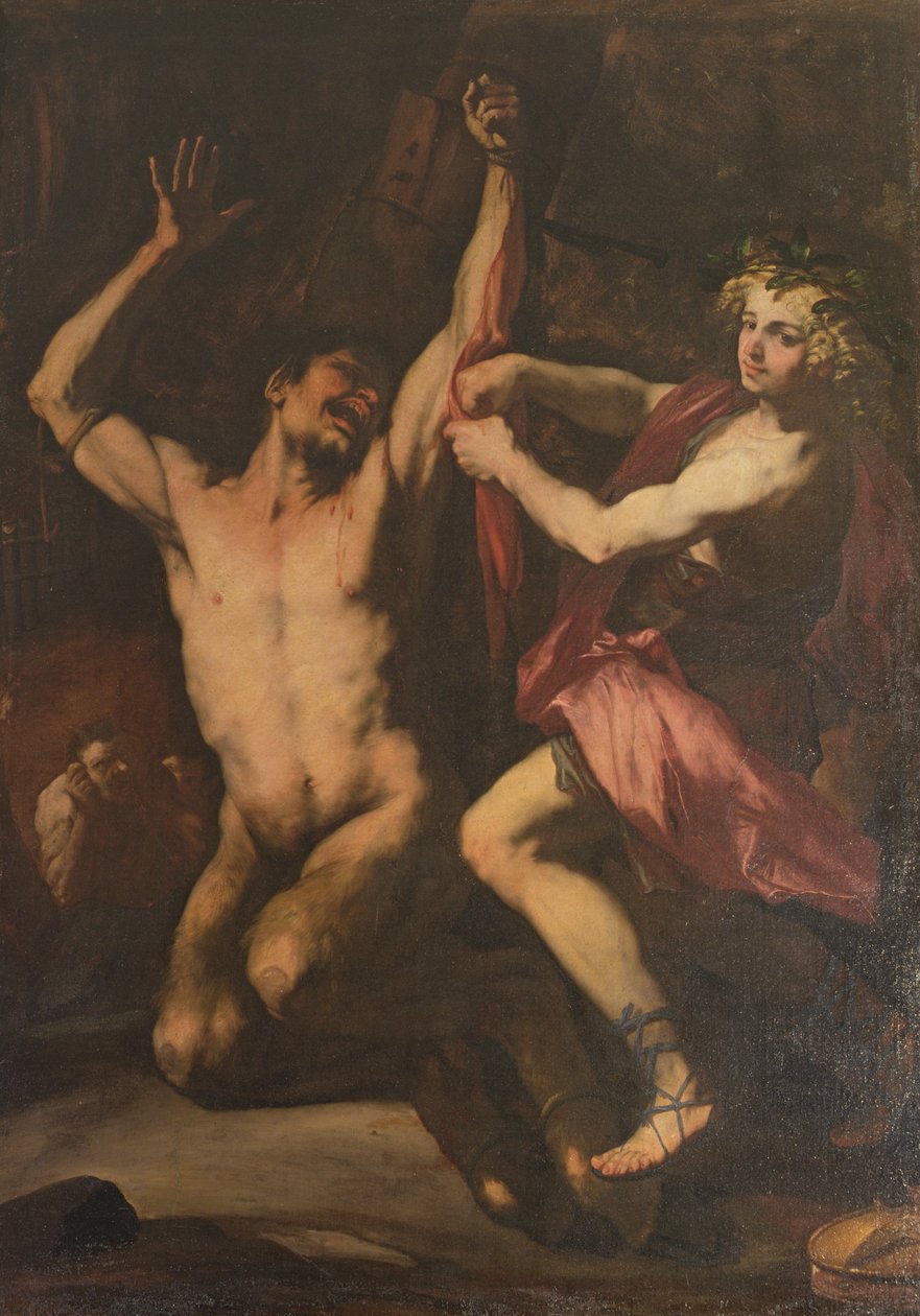 Apollo a Marsia, kolem 1678 (olej na plátně) od Luca Giordano