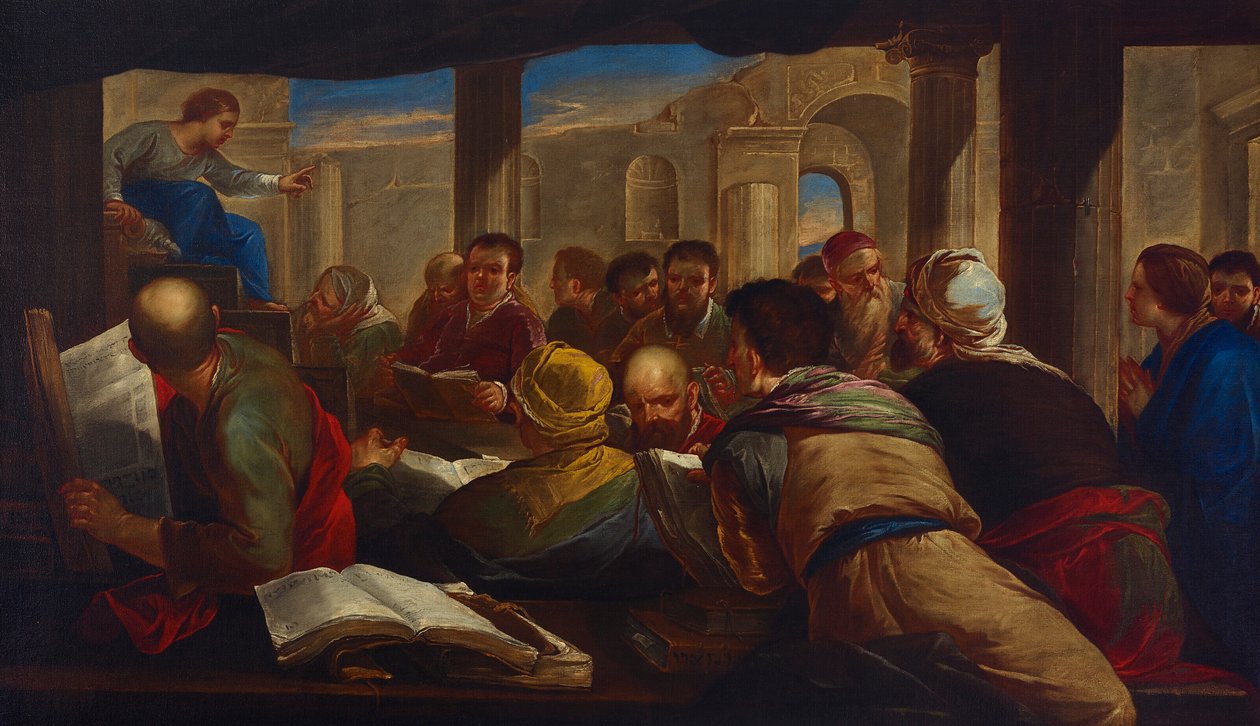 Kristus se hádá s lékaři od Luca Giordano