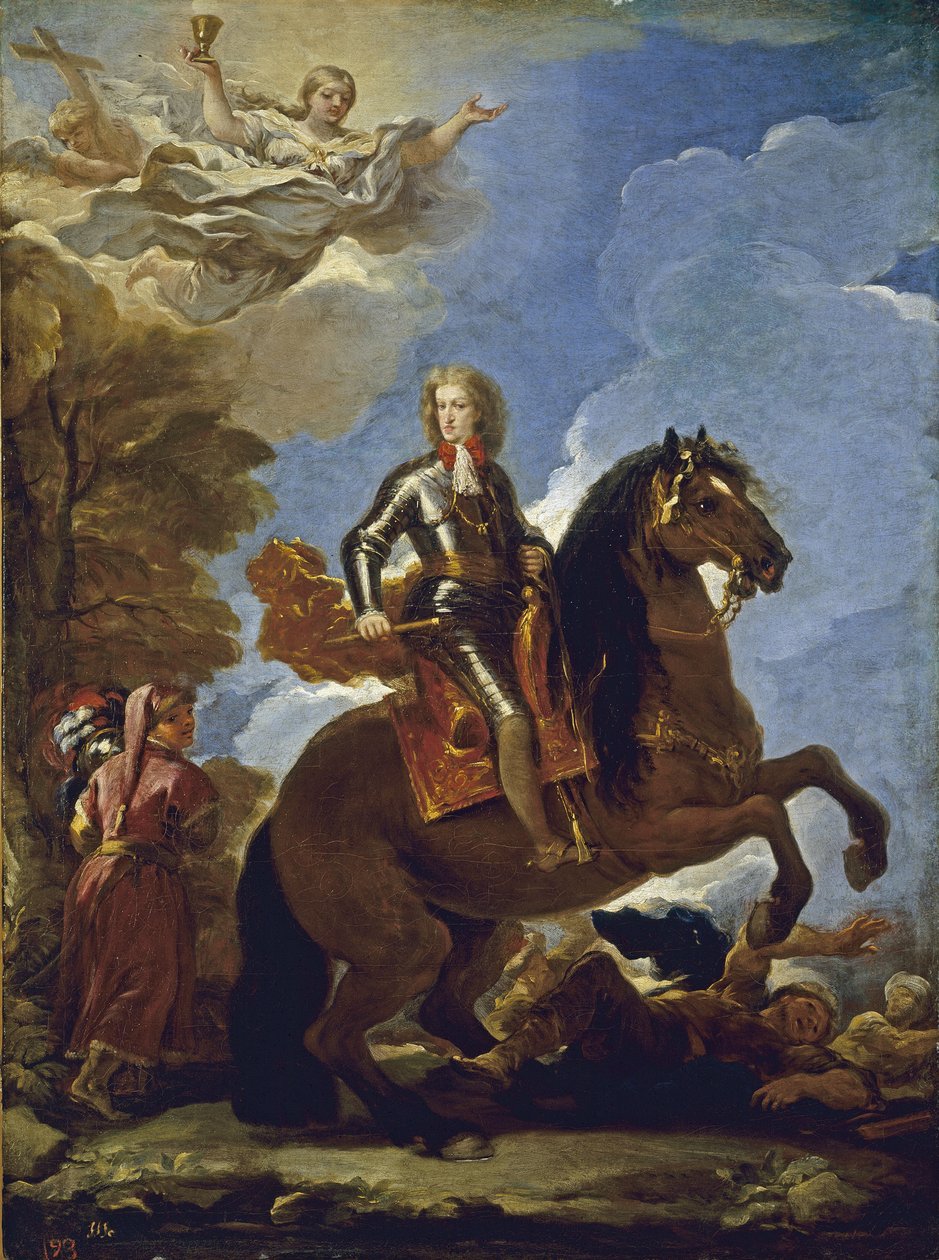 Jezdecký portrét Karla II Španělska, před rokem 1694 od Luca Giordano